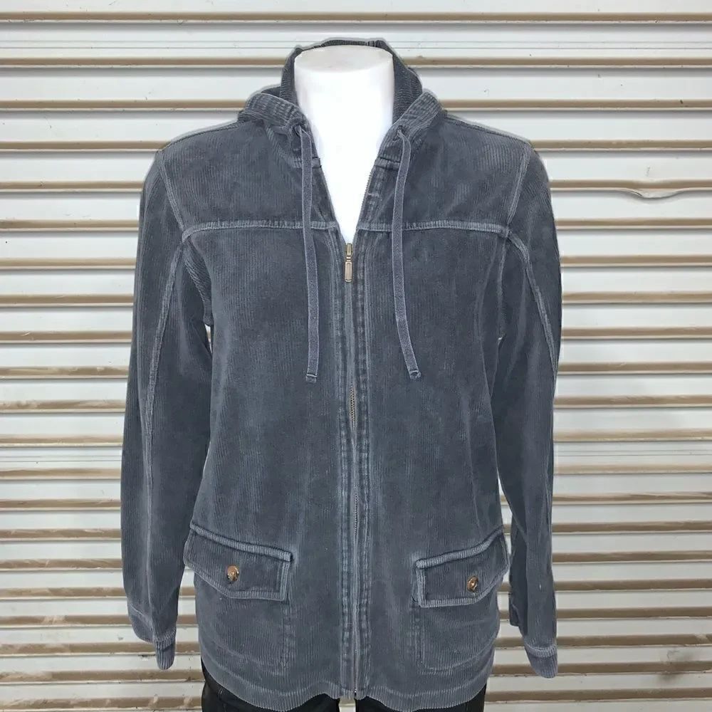 Lands End full zip jacket cotton blend